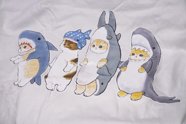 Cats In Shark Costumes Organic Cotton Tee